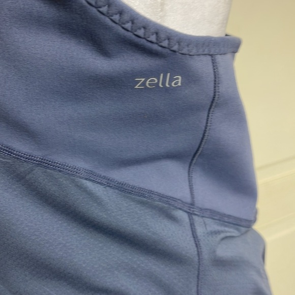 Zella Women’s Dry-Fit Racerback Tank Top Slate Blue Size XL Drawstring Athlete - Picture 8 of 11